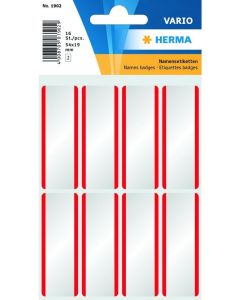 HERMA : Lot de 16 badges adhésifs pour textile 1902