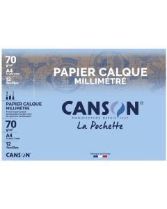 Papier Calque Millimétré A4 Traits Marron A4 CANSON