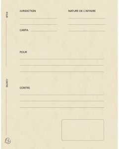 220112E Dossier de plaidoirie Exacompta Avocat Ivoire