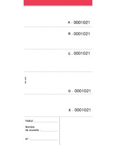 ELVE : Lot de 10 blocs  BRASSERIE - Autocopiants Dupli  2205
