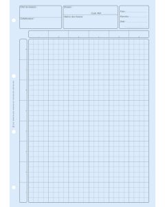 BLOC BLEU : Matrice pour contrôle interne Feuille de travail comptable (ELVE 2672)