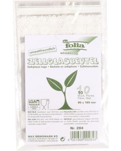 Sachet en cellophane imprimé - Dentelle - 95 x 160 mm : FOLIA Lot de 10 Visuel