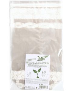 Sachet en cellophane imprimé - Dentelle - 180 x 300 mm : FOLIA Lot de 10 Visuel