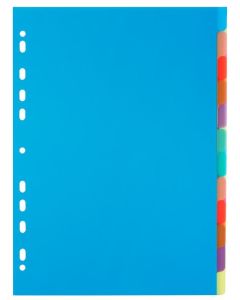 Jeu de 12 intercalaires translucides Chromaline - Format A4 - Assortiment EXACOMPTA