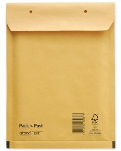 Pochettes d'expédition à coussin d'air - Marron - 170 x 225 mm : MAIL MEDIA Lot de 100 Visuel