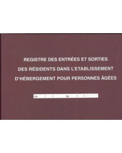 Registre des entrées-sorties EHPAD 44004 ELVE