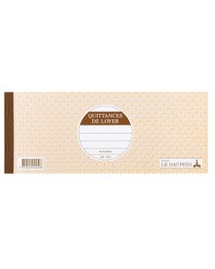 Quittance de loyer Carnet à souche Le Dauphin 450D Couverture