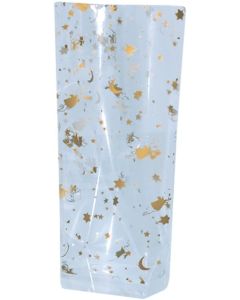 Sachet transparent avec fond - Motifs de Noël - 95 x 160 mm : FOLIA Lot de 10 Modèle