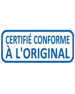 CERTIFIE CONFORME A L'ORIGINAL Tampon X-Print TRODAT 4912 Encre Bleu tampon