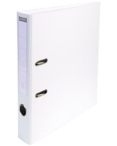 Classeur à levier en PVC - Dos de 50 mm - Blanc EXACOMPTA Visuel