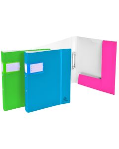 EXACOMPTA Classeurs Campus Néon - Dos de 40 mm Assortiment de couleurs 54561E