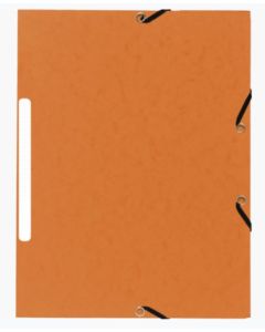 Chemise à élastiques - 3 rabats - Orange Marbré : EXACOMPTA image