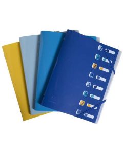 Trieur 8 compartiments - Assortiment EXACOMPTA Bee Blue