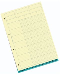 EXACOMPTA Bloc Audit - Jaune - 4 colonnes avec en-tête 5704E