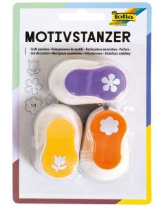 Perforateurs motifs de fleurs : FOLIA Lot de 3 image