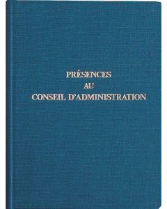 EXACOMPTA : Registre - Présence au Conseil d'administration 71E