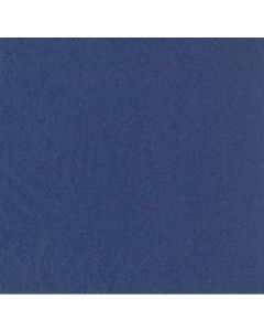 Serviettes de table Cocktail - 240 x 240 mm - Bleu foncé : PAP STAR Lot de 250