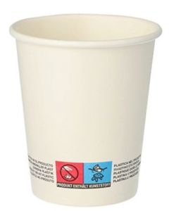 Gobelets jetables en carton - 0,20 L - Blanc PAP STAR To Go