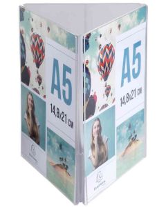 Chevalet Triptyque - A5 - Cristal : EXACOMPTA Office image