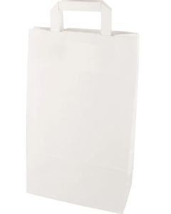 Sac en Papier - 220 x 100 x 360 mm - Kraft Blanc PAPSTAR Lot de 50 sachet