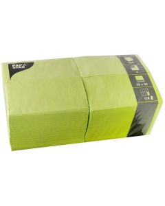 Serviettes de table bistro - 330 x 330 mm - Vert PAP STAR