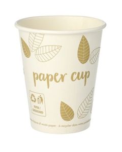 Gobelet en carton - 0,2 L : PAP STAR Pure ZERO  Lot de 50