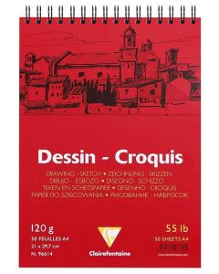 Bloc de 50 feuilles de papier à dessin A4 CLAIREFONTAINE