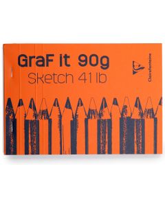 Bloc de 80 feuilles de papier à dessin A5 : CLAIREFONTAINE GraF It Modèle