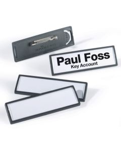 Lot de 25 Badges avec épingle - 67 x 17 mm : DURABLE Modèle