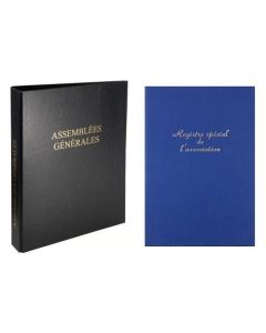Pack Association registre assemblée registre special 