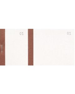 Bloc Vendeur Bande Marron Carnet 100 tickets détachable COGIR 7038