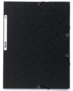 Chemise à élastiques 3 rabats Carte lustrée - Noir EXACOMPTA Image