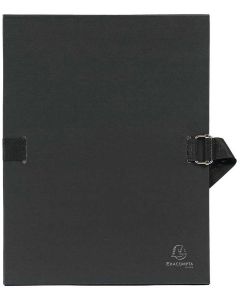 Chemise à sangle toilée - Noir - Dos extensible EXACOMPTA Visuel