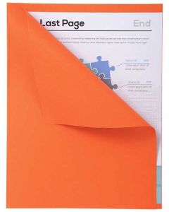 Lot de 100 Chemises A4 à bord décalé - Orange EXACOMPTA Forever 180 Visuel