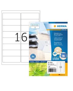 Étiquettes Adresses blanches - 38,1 x 21,2 mm : HERMA 4254