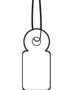 HERMA 6949 : Lot de 1000 étiquettes à trou et ficelle - 10 x 22 mm