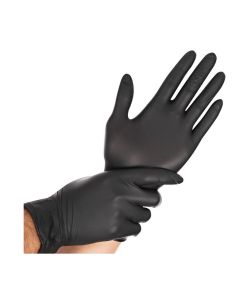 Gants en Nitrile Noir - Taille L : HYGOSTAR 