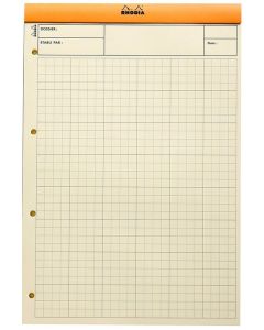 Image BLOC AUDIT JAUNE : Feuille de travail A4 Rhodia Modèle