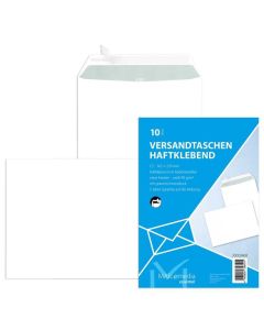 Photo Pochettes d'expédition auto-adhésives - 162 x 229 mm - Blanc : MAIL MEDIA Lot de 10 (35610/0)