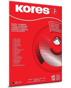 Papier Carbone A4 - Noir : KORES Lot de 10 feuilles