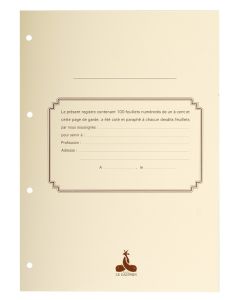Lot de 100 feuillets de recharge pour Registre juridique (2730D) image