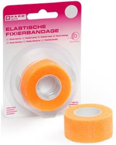 Photo Bande adhésive élastique de fixation - 25 mm x 2,5 m - Orange HARO