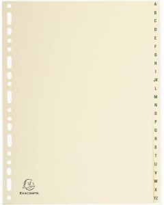 Photo Jeu de 24 Intercalaires alphabétiques en carte - 225 x 297 mm - A4 EXACOMPTA Image
