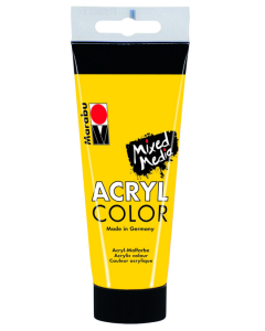 Photo Peinture acrylique mat Jaune - MARABU AcrylColor  de 100 ml