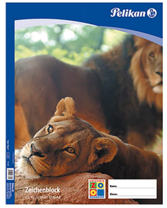 Photo Bloc à dessin de 10 feuilles - A2 PELIKAN