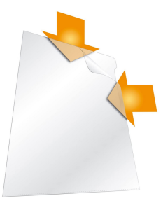 Photo DURABLE : Lot de 100 pochettes à coins A4 - Transparent 2337-19