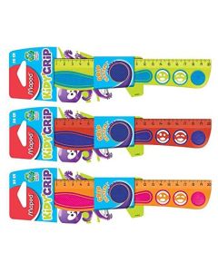 Photo Règle plate antidérapante en plastique - 200 mm : MAPED Kidy Grip (278710)