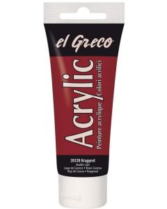 Peinture acrylique EL Greco - 75 ml - Laque de garance KREUL tube