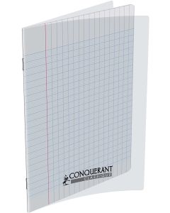 Photo Cahier Séyès / Grands carreaux Incolore - Polypro - 96 pages - 170 x 220 mm CONQUERANT :