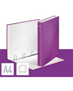 Photo Classeur à 4 anneaux de 25 mm - Dos 40 mm - Violet LEITZ WOW